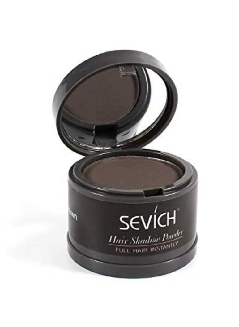 Sevich Instantly Hairline Shadow Hairline Powder Quick Cover Hair Root Concealer Eyebrows & Beard Line Hair Root Touch Up for Thinning Hairline Windproof & Sweatproof (Dark Brown) - Image 3