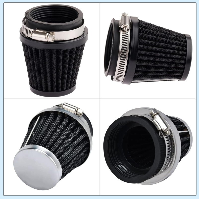 Mtsooning Air Intake Filter Pod, 54mm/2.12" Tapered Clamp-on Breather, Inlet Truck Cold Cone Cleaner Replacement for Motorcycle ATV Dirt Pit Bike Go Kart 50-110cc - Image 5