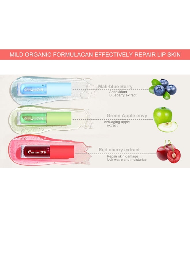 سمادو 3 ألوان شفاه متغيرة الألوان نابضة بالحياة - مكياج شفاه مرطب ومقاوم للماء ومغذي بمكونات طبيعية للاستخدام اليومي - Image 2