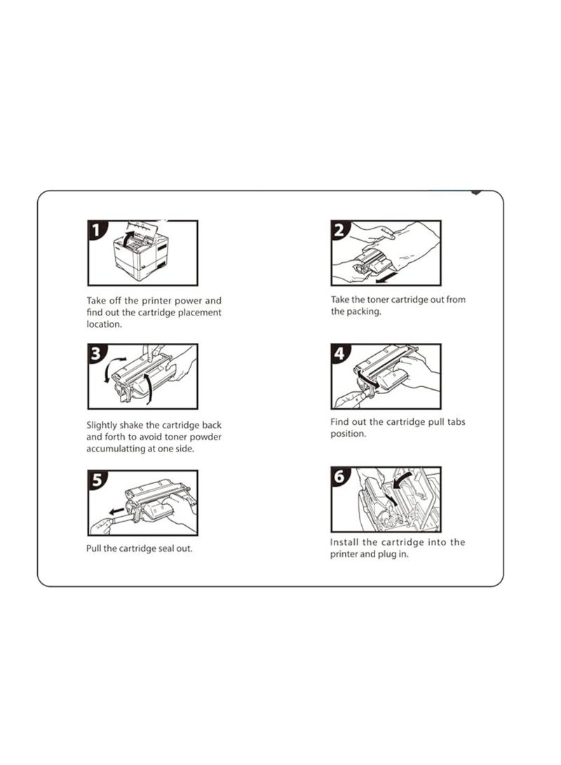 Terabyte 151A W1510A Compatible Toner Cartridge with Chip Replacement for 151A W1510A Toner Cartridge Compatible For 4003 MFP 4103DW Printer - Image 2