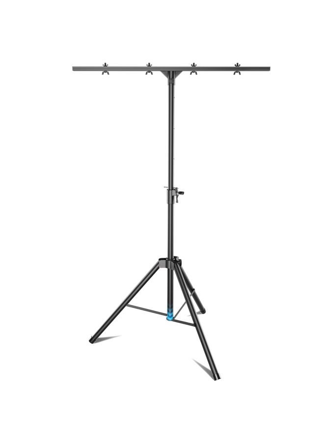 Qoope DJ Light Stand,Heavy-Duty DJ Lighting Stand Adjustable 35-71 Inch T-Bar Stage Light Stand for Stage Bar Party DJ Lights - Image 1