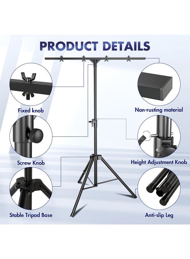 Qoope DJ Light Stand,Heavy-Duty DJ Lighting Stand Adjustable 35-71 Inch T-Bar Stage Light Stand for Stage Bar Party DJ Lights - Image 5