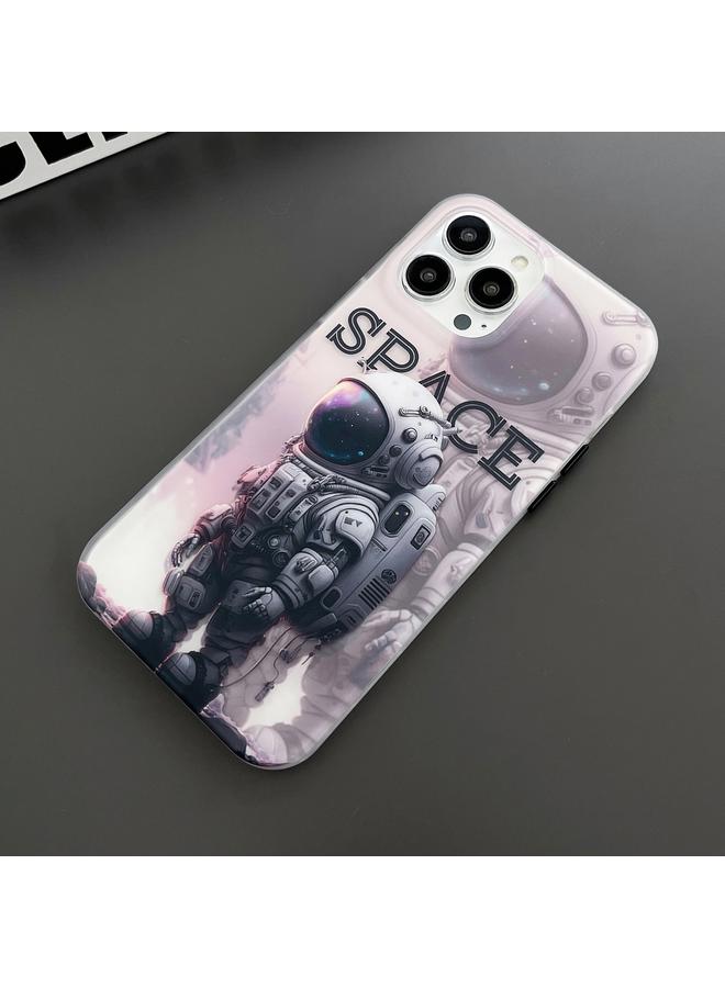 اس-توب جراب لهاتف iPhone 12 Pro Max، جراب هاتف IMD مزدوج الجوانب بتصميم رائد فضاء غير لامع - Image 3