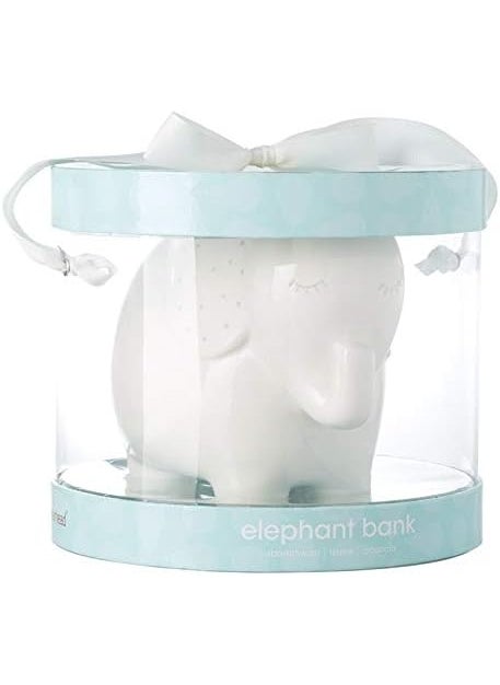 pearhead Pearhead Ceramic Elephant Bank GenderNeutral Baby Boy or Baby Girl Nursery Dcor Money Bank Baby Keepsake White  - Image 3