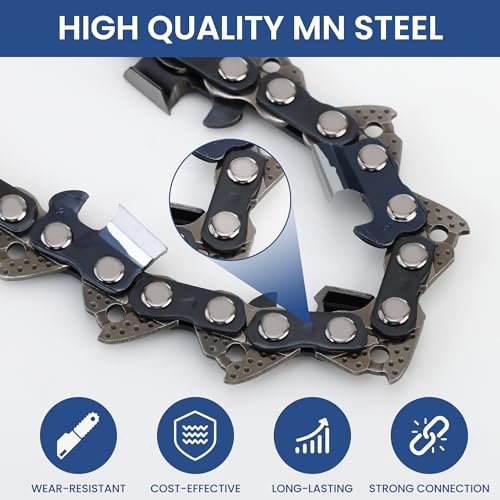 TM TWOMEM 3 Pack 20 Inch Chainsaw Chain 80 Drive Links .325" Pitch .050" Gauge Fits Husqvarna 450 (Rancher), 545 (Rancher), 550 (XP), JONSERED 2050, 2050 Turbo MAKITA EA5600F, and More - Image 5