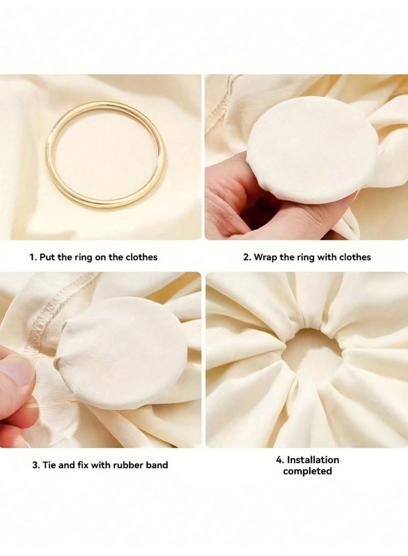 3 Pcs Adjustable Hem & Cuff Clips for T-Shirts, Dresses, Shirts - No-Sew Quick Adjust Buckle Fasteners - Image 3