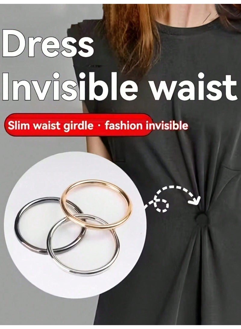 3 Pcs Adjustable Hem & Cuff Clips for T-Shirts, Dresses, Shirts - No-Sew Quick Adjust Buckle Fasteners - Image 5