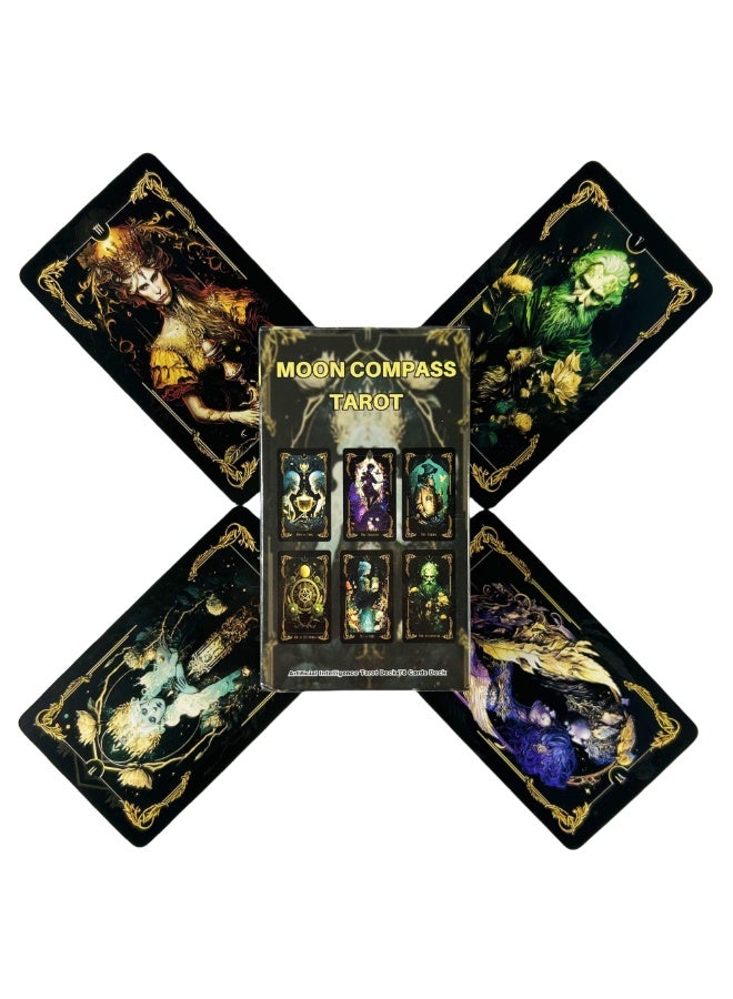 NIBEMINENT A set of Moon Compass Tarot cards. High-quality Tarot cards for divination and prediction. Tarot card game cards. - Image 5