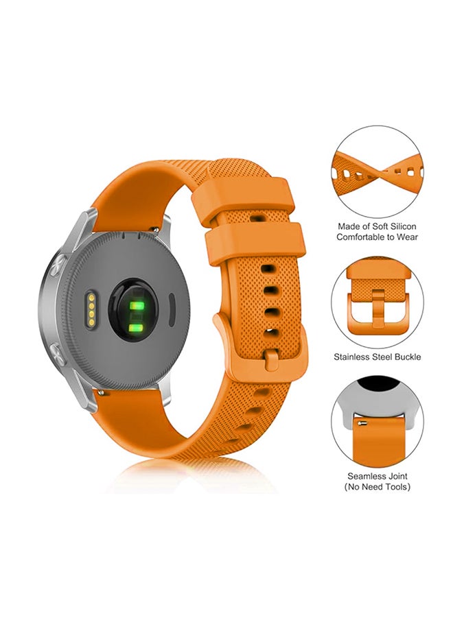 O Ozone 20mm Silicone Bands For Samsung Galaxy Watch 7 6 5 4 FE 40mm 44mm 45mm/Galaxy Watch 6 4 Classic 43mm 47mm 42mm 46mm  Strap with Metal Buckle - Yellow  - Image 2