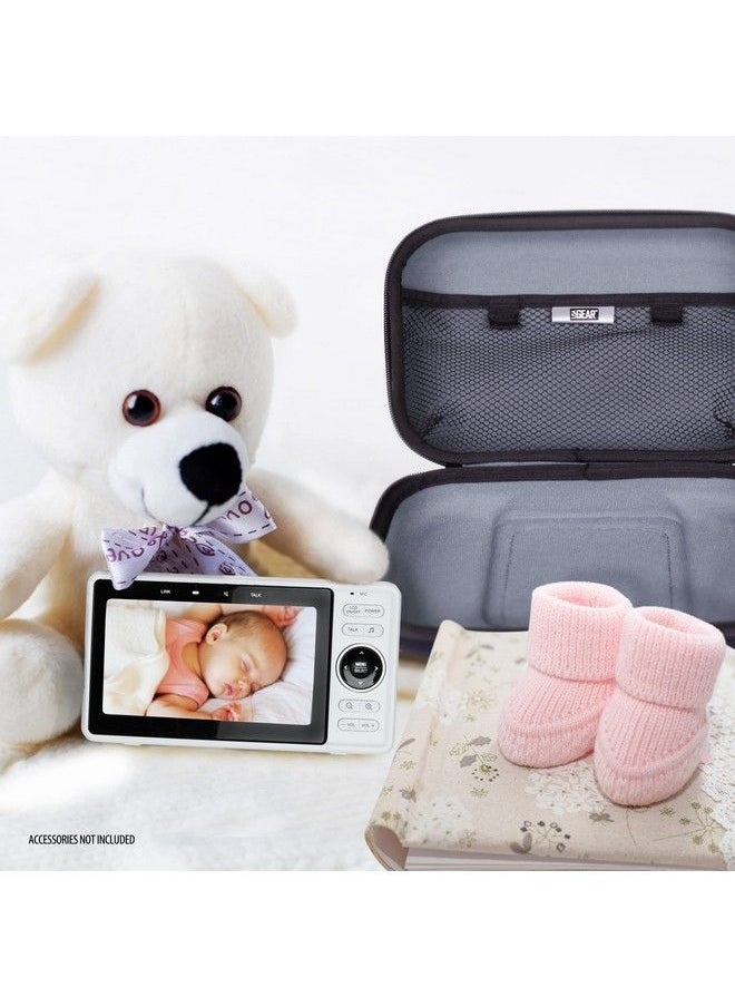 USA Gear - Baby Monitor Case Baby Camera Monitor Case Compatible With Vtech Digital Video Baby Monitor Cameras And Accessories With Customizable Interior & Scratchresistant Lining Black - Image 1