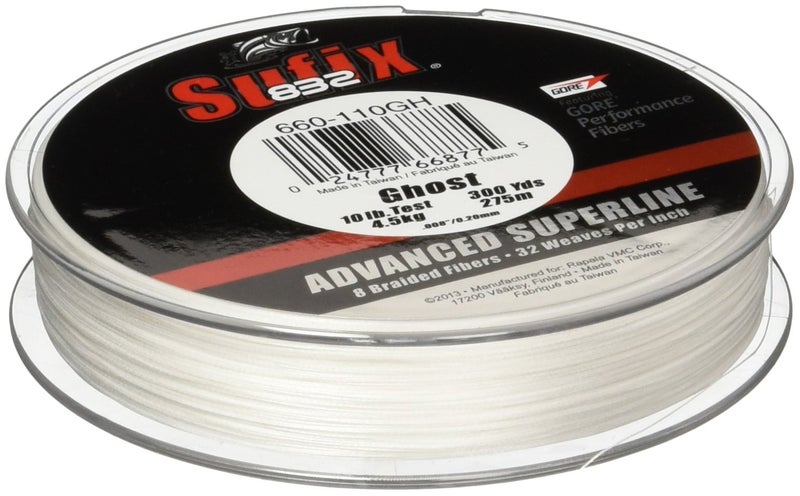 Sufix 832 Braid 65 lb Ghost 300 yards - Image 1