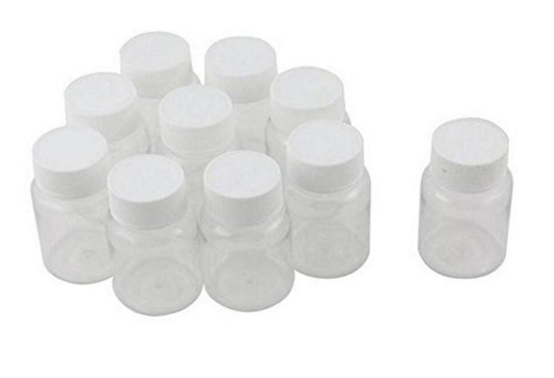 vipolish 12 Pcs 100 Ml 3.3 Oz Plastic Clear Bottles Empty Container With White Screw Cap Solid Powder Case Refillable Tablet Storage Holder Sample Jar For Dispense Different Items - Image 2