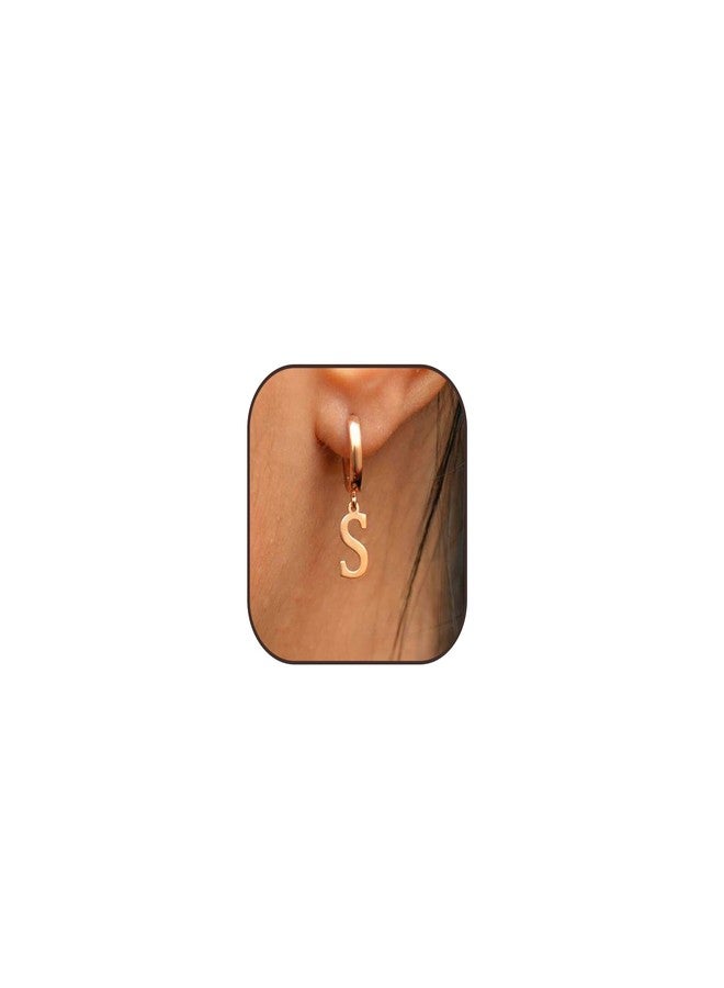 Frodete Initial Hoop Earrings for Women A-Z 44 Letter Hoop Earrings Small Gold Initial Dangle Earrings Gold Earrings Jewelry Gifts - Image 1