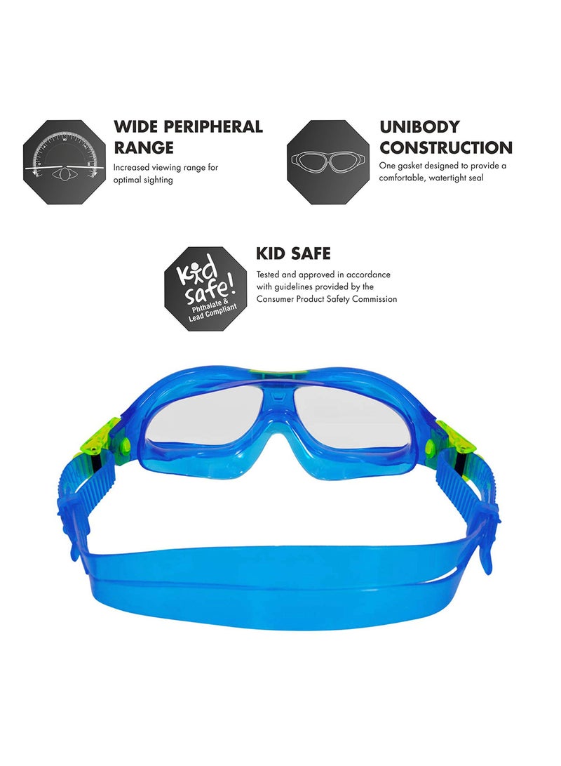 TYR Orion Swim Mask Goggles for Kids - Universal Fit for Boys and Girls Ages 3-10 - Watertight, Anti-Fog, and UVA/UVB-Protected - Recreational and Professional - Image 3