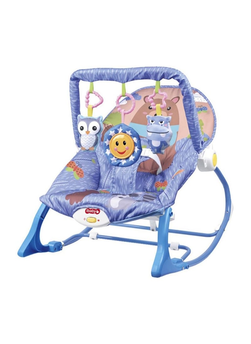 BLOOMING TIME - Multifunctional Baby Rocker Bassinet - Foldable, Portable Rocking Chair with Soothing Music & Vibration Modes, Adjustable Recline for Newborns, Infants & Toddlers - Image 1