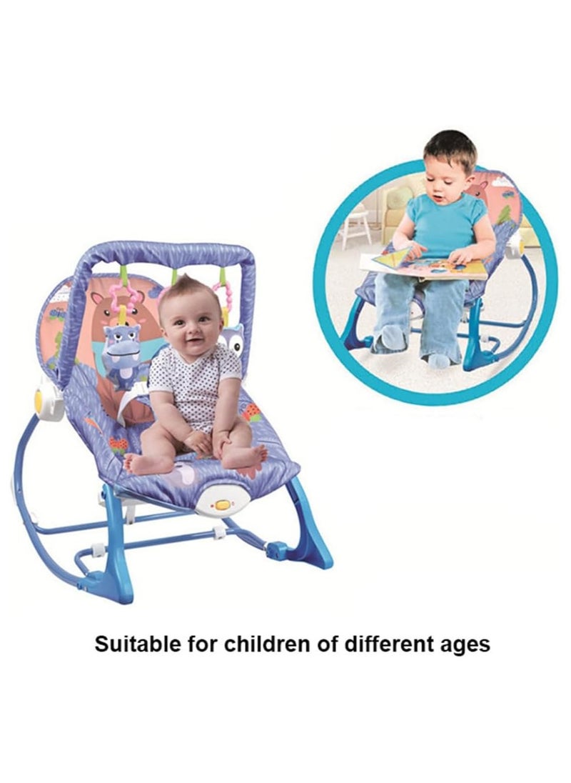 BLOOMING TIME - Multifunctional Baby Rocker Bassinet - Foldable, Portable Rocking Chair with Soothing Music & Vibration Modes, Adjustable Recline for Newborns, Infants & Toddlers - Image 1