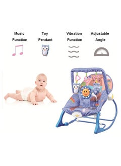BLOOMING TIME Multifunctional Baby Rocker Bassinet - Foldable, Portable Rocking Chair with Soothing Music & Vibration Modes, Adjustable Recline for Newborns, Infants & Toddlers  - Image 3