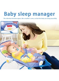 BLOOMING TIME Multifunctional Baby Rocker Bassinet - Foldable, Portable Rocking Chair with Soothing Music & Vibration Modes, Adjustable Recline for Newborns, Infants & Toddlers  - Image 5