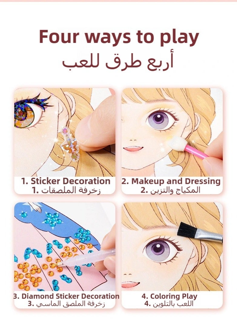 مجموعة مكياج للأطفال للبنات، ألعاب أميرات، مجموعة مستحضرات تجميل قابلة للغسل، مجموعات مكياج للأطفال للبنات، ألعاب مكياج للأطفال، هدايا عيد ميلاد للبنات من عمر 3 إلى 12 سنة - Image 4