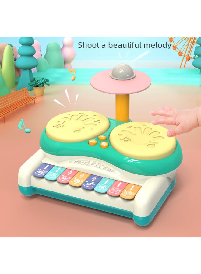 Children Beginner Drum Kit Baby Multi-function Drumming Instrument Boy Jazz Drum Toy Girl-Color:Drum Kit 【Pearl Powder】】 - Image 4