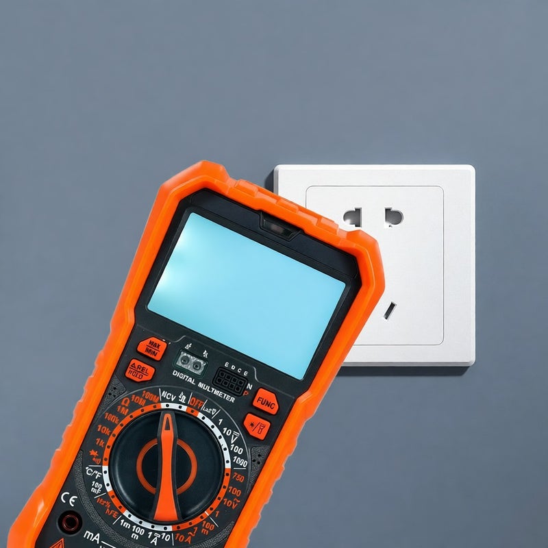 مقياس رقمي NJTY T58A 9999 عدّ – مقياس جهد تيار متردد/تيار مستمر – أداة كهرباء محترفة لقياس السعة - Image 4