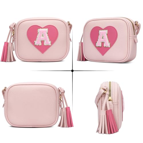 KKXIU 2 3 4 5 6 7 8 9 10 Year Old Girl Gift Kids Purse Toddler Wallet Crossbody Bag with Tassel(Pink-A) - Image 4