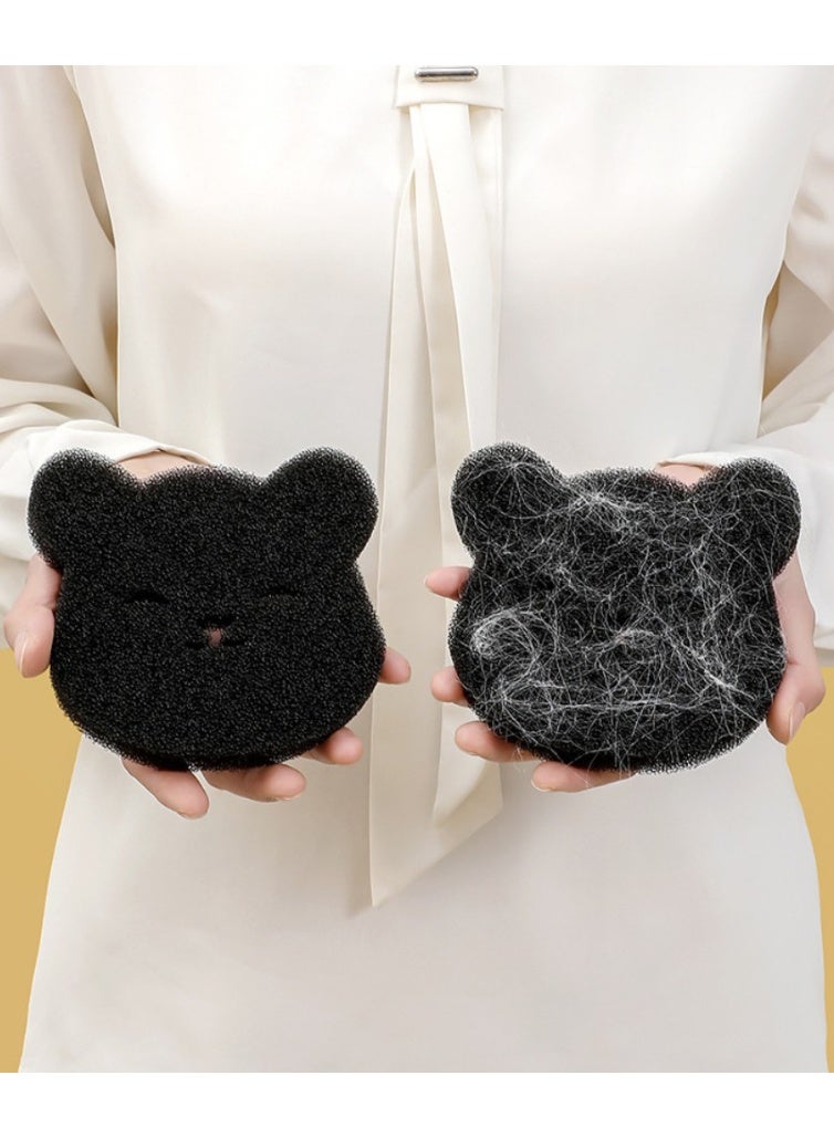 HOMESTAR 2-Pack Washing Machine Lint Rollers, Dry/Wet Dual-Use Anti-Tangle Hair Remover, Reusable Double-Side Fuzz Collector With Cartoon Design - Image 4