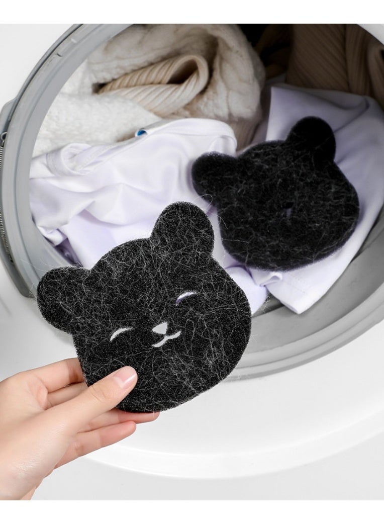 HOMESTAR 2-Pack Washing Machine Lint Rollers, Dry/Wet Dual-Use Anti-Tangle Hair Remover, Reusable Double-Side Fuzz Collector With Cartoon Design - Image 1