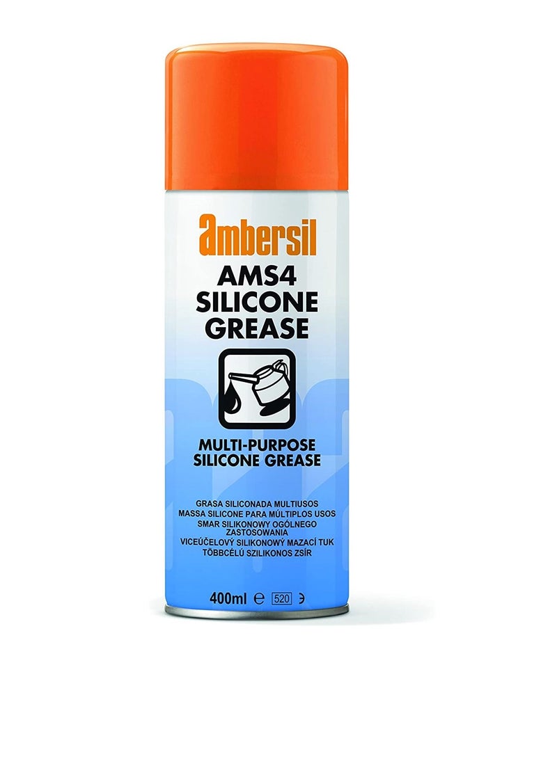 Ambersil AMS4 Silicone Grease Multi-purpose Silicone Grease, Ideal for Treadmill, Rubber Seals 400ml - Made in UK - Image 2