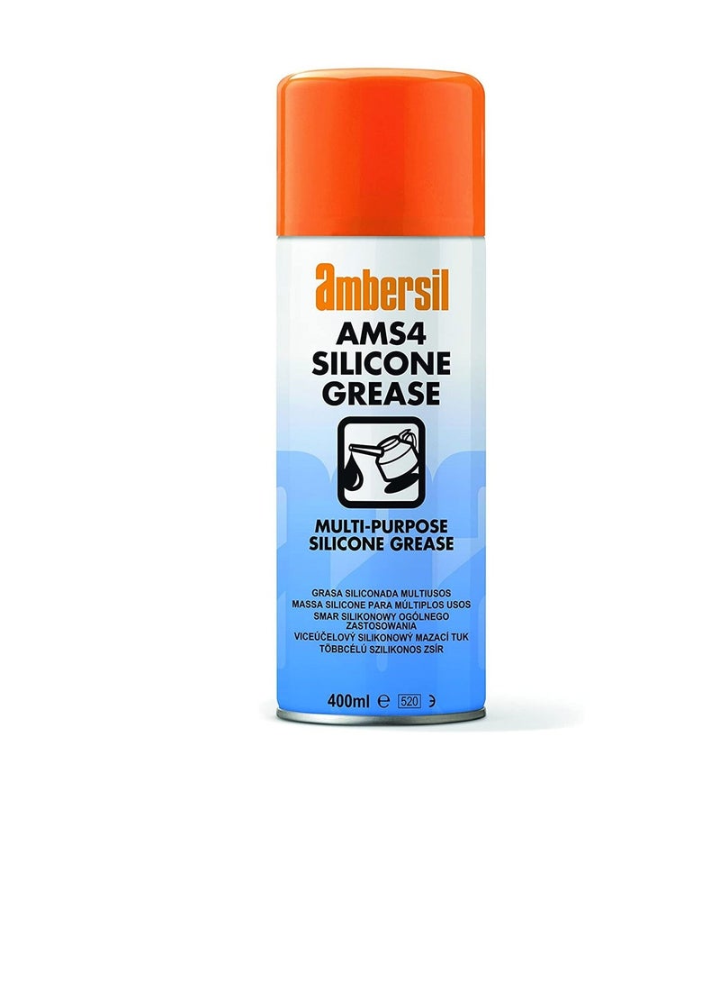 Ambersil AMS4 Silicone Grease Multi-purpose Silicone Grease, Ideal for Treadmill, Rubber Seals 400ml - Made in UK - Image 2