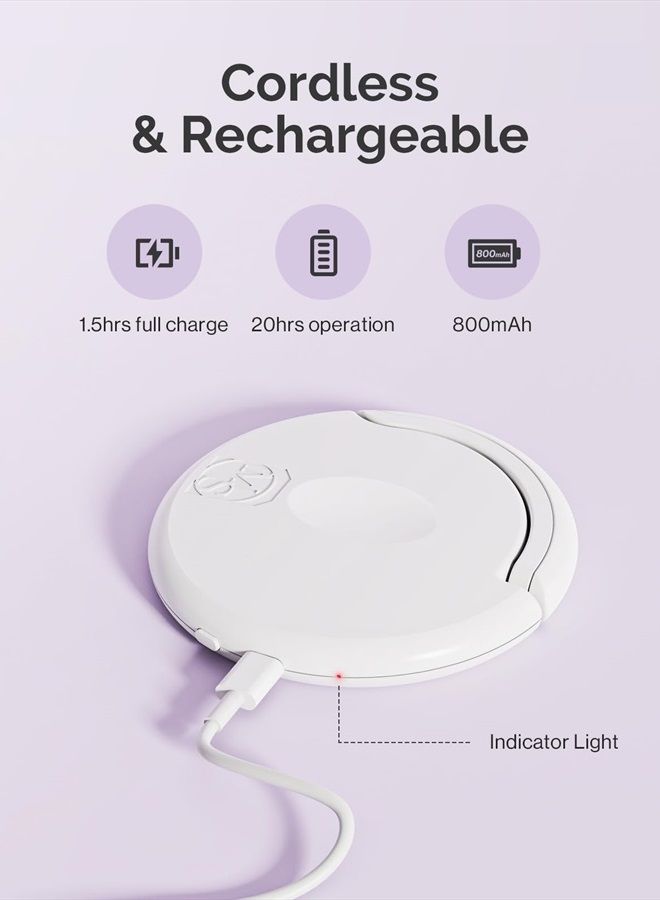 MelodySusie Cordless Rechargeable Mini UV LED Nail Lamp, Portable Nail Art Lamp Suitable for Single Finger Nail Dryer, Innovative 2 in 1 Foldable Flash Curing Gel X Light for Nail Extension Nail Art - Image 5