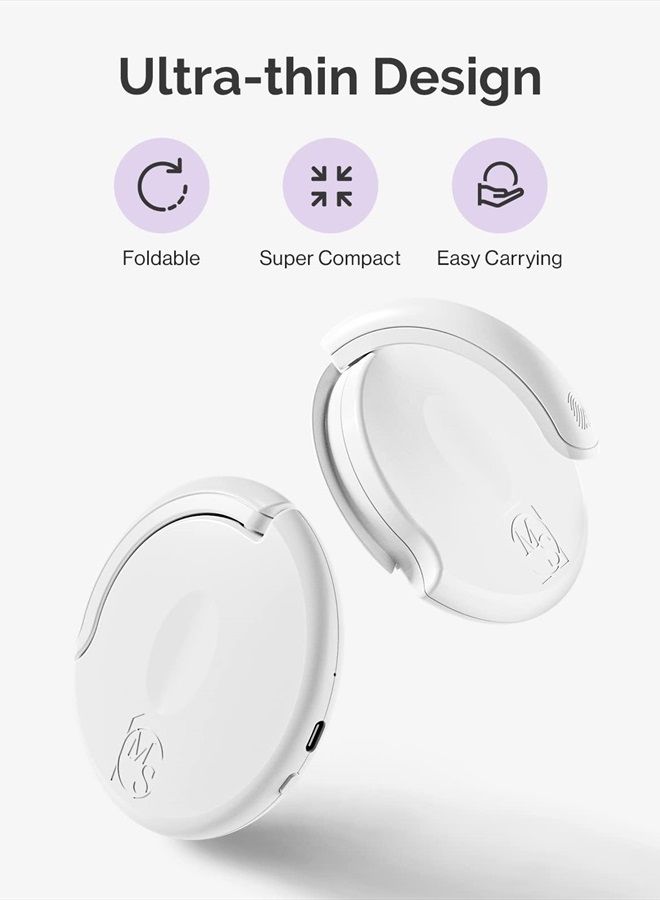 MelodySusie Cordless Rechargeable Mini UV LED Nail Lamp, Portable Nail Art Lamp Suitable for Single Finger Nail Dryer, Innovative 2 in 1 Foldable Flash Curing Gel X Light for Nail Extension Nail Art - Image 3