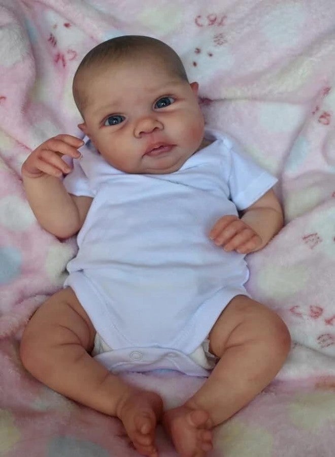 KOKOMANDY 19 inch Reborn Baby Dolls Black Girl - African American Silicone Reborn Doll Realistic Newborn Weighted Baby Doll that Look Real Toddler Kids Birthday Gifts Dolls Toys & Accessories - Image 4