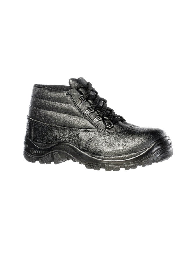 Vaultex MDU High Ankle Steel Toe Safety Shoes - Black, 43 - Image 1