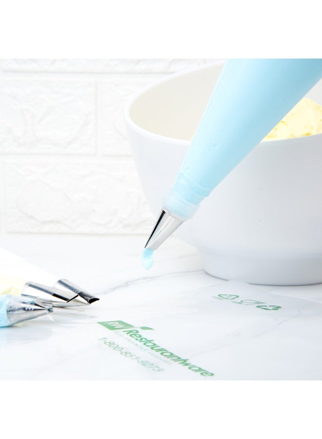 Restaurantware رأس تزيين الكعك من باستري تيك، 1 رأس تزيين قابل لإعادة الاستخدام - #101، مقاوم للانبعاج، من الفولاذ المقاوم للصدأ، رأس تزيين الورد، آمن في غسالة الصحون، لتزيين الكب كيك، الكعك، أو البسكويت - Image 4