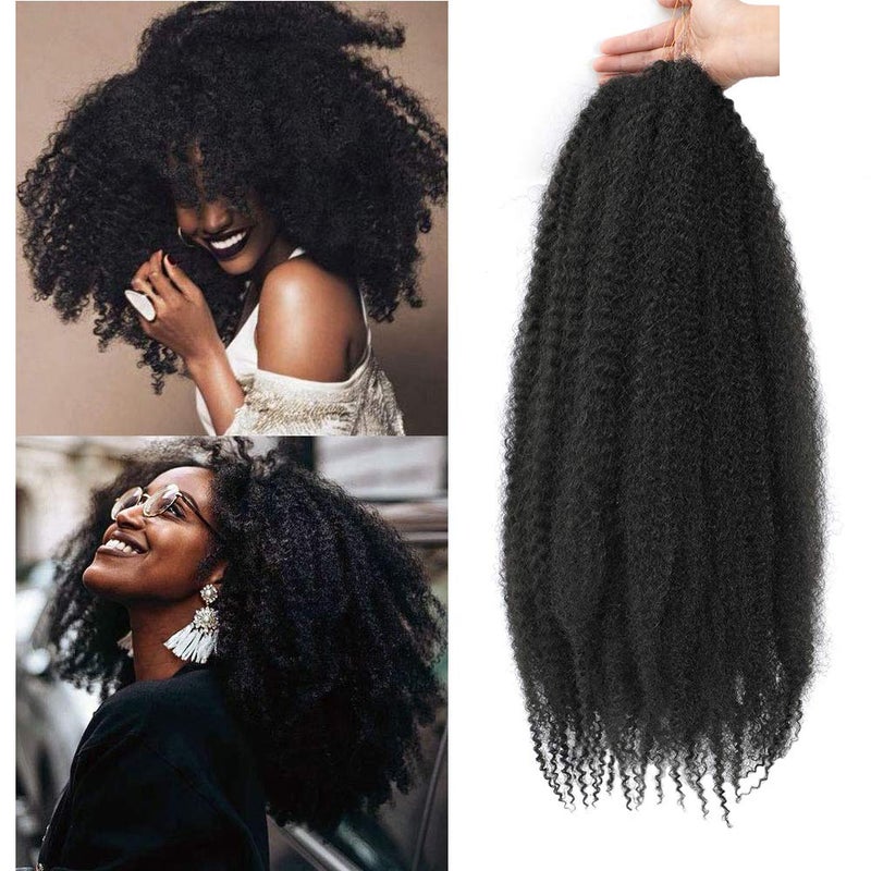 Dansama Marley Braiding Hair 24 Inch Marley Hair for Goddess Locs Crochet Hair Synthtic Twists Hair Extensions 24 Inch Pack of 3 2