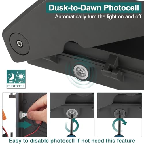 kadision 30W LED Wall Pack Light with Dusk-to-Dawn Photocell, 0-90° Adjustable Full Cutoff Outdoor Wall Light for House Yard Garage, 3900lm 5000K Daylight 100-277V ETL Listed - Image 2