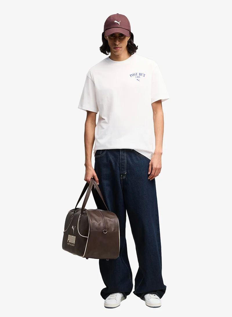 Puma PUMA White Graphic Cafe Relaxed T-Shirt for Men | Best Price UAE