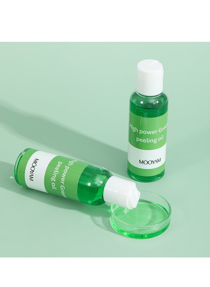 MOOYAM Peeling Oil for Dark Skin, Green Extra Strength Exfoliating Body Peeling Oil, Chemical Peel Solution for Hands and Feet, Effective Exfoliation for Smooth and Radiant Skin - Image 4