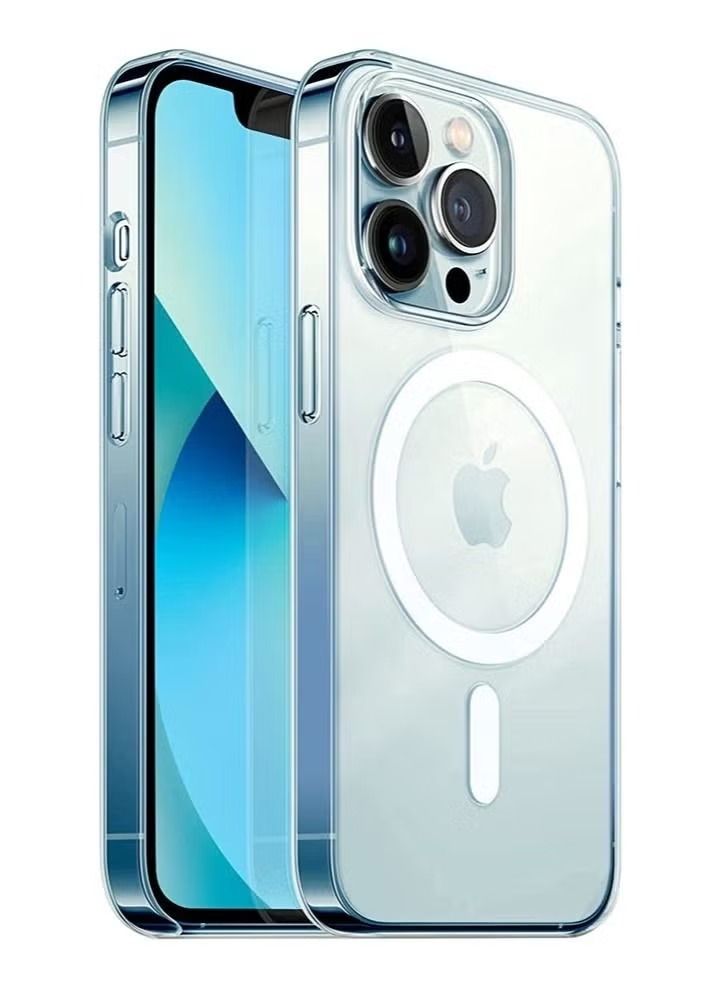 فيسوس عبوة من حافظة مغناطيسية لغطاء ممتص ماجسيف اللاسلكي لهاتف آيفون 13 برو ماكس شفاف - Image 2