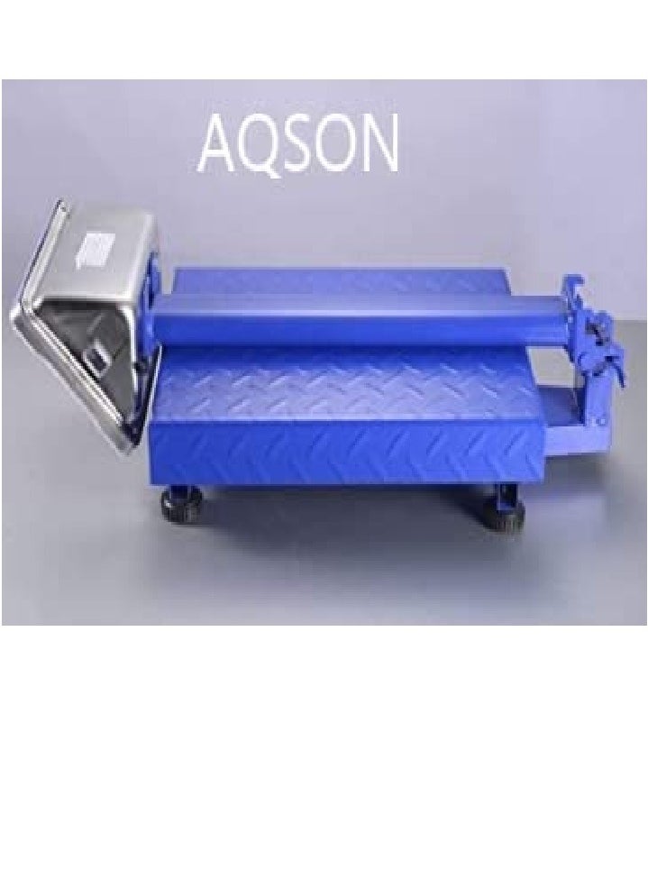 AQSON AQSON Digital Weight Scale 500kg; Parcel Scale Postal Scales Platform Scales Digital LCD Display 90 ° Folding Adjustable Background Lighting Industrial Scale (Size : 500KG)  - Image 4