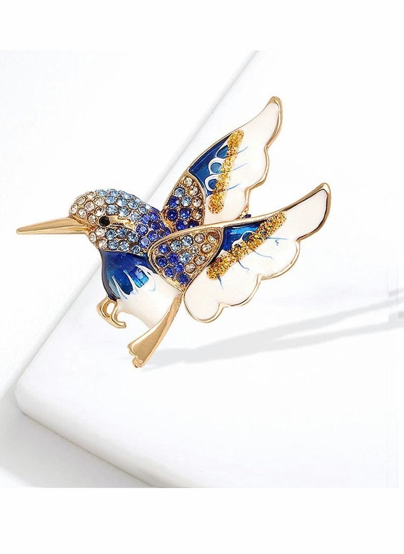 Y&D - Brooch, Lapel Rhinestone Hummingbird, Handmade Enamel Pins Cute Hummingbird Premium Badge, Costume Hat Bag Decoration Accessories for Women Girls 3 Pcs - Image 1