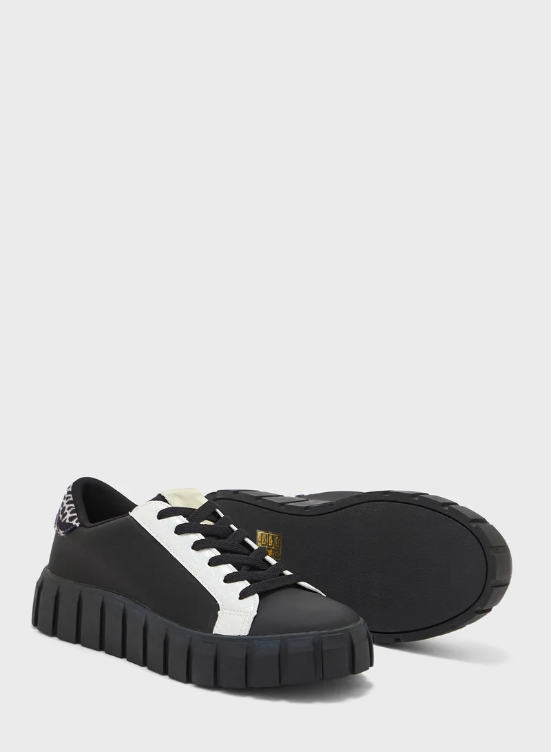 Ginger Print Back Stacked Sole Sneaker