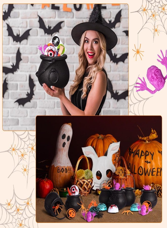 جيريفي مجموعة هدايا حفلات الهالوين من جيريفي، 320 قطعة، تتضمن 40 قطعة من مرجل الساحرة البلاستيكي الصغير المعبأ مسبقًا، لعبة مرجل الساحرة مع حلقات العنكبوت، وبلابل اليقطين، وعيون وأيدي لعبة الهالوين. - Image 5