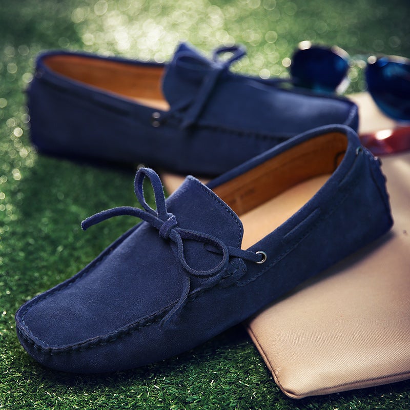 Style Men'S Versatile Casual Slip-On Shoes, Large Size Breathable Leather Shoes, Slip-On Loafers - Image 2