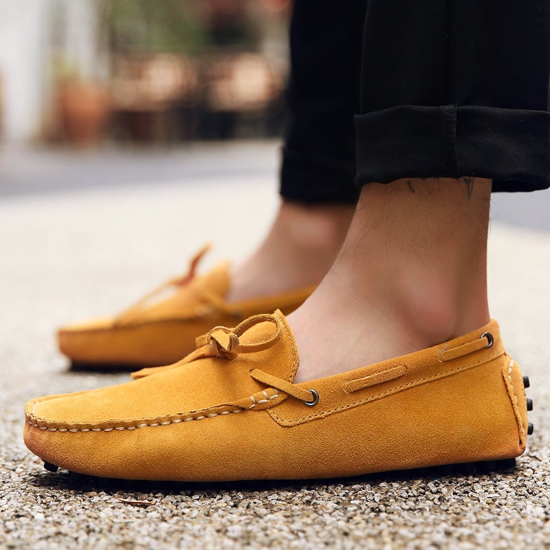 Style Men'S Versatile Casual Slip-On Shoes, Large Size Breathable Leather Shoes, Slip-On Loafers - Image 5