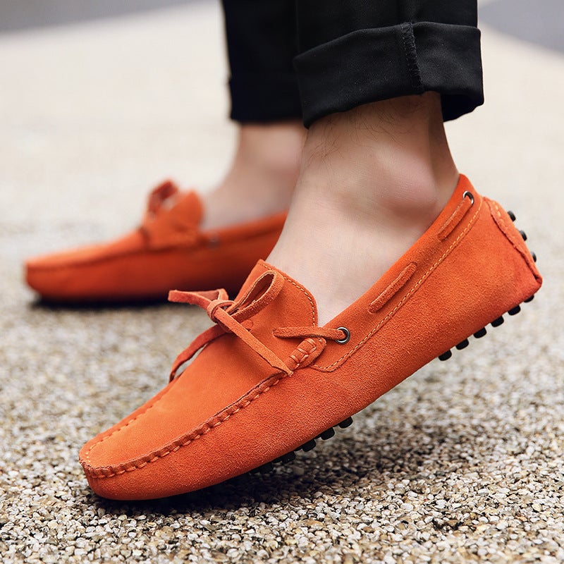 Style Men'S Versatile Casual Slip-On Shoes, Large Size Breathable Leather Shoes, Slip-On Loafers - Image 3