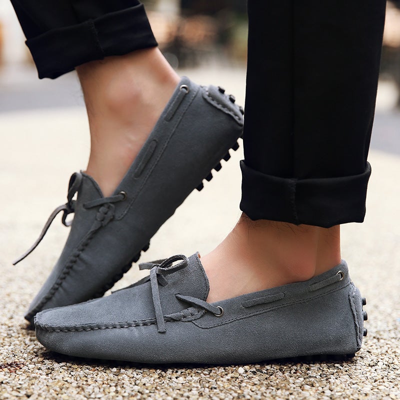 Style Men'S Versatile Casual Slip-On Shoes, Large Size Breathable Leather Shoes, Slip-On Loafers - Image 4