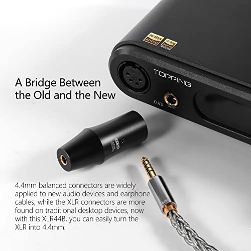 DD ddHiFi XLR44B (2022) XLR 4pin to 4.4mm Balanced Headphone Jack Adapter, Audio Converter for Earphones/Headphones - Image 3