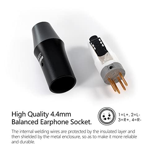 DD ddHiFi XLR44B (2022) XLR 4pin to 4.4mm Balanced Headphone Jack Adapter, Audio Converter for Earphones/Headphones - Image 4